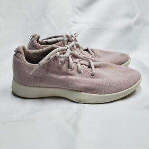 Allbirds Superfine Merino Lace up Sneakers Pale Pink